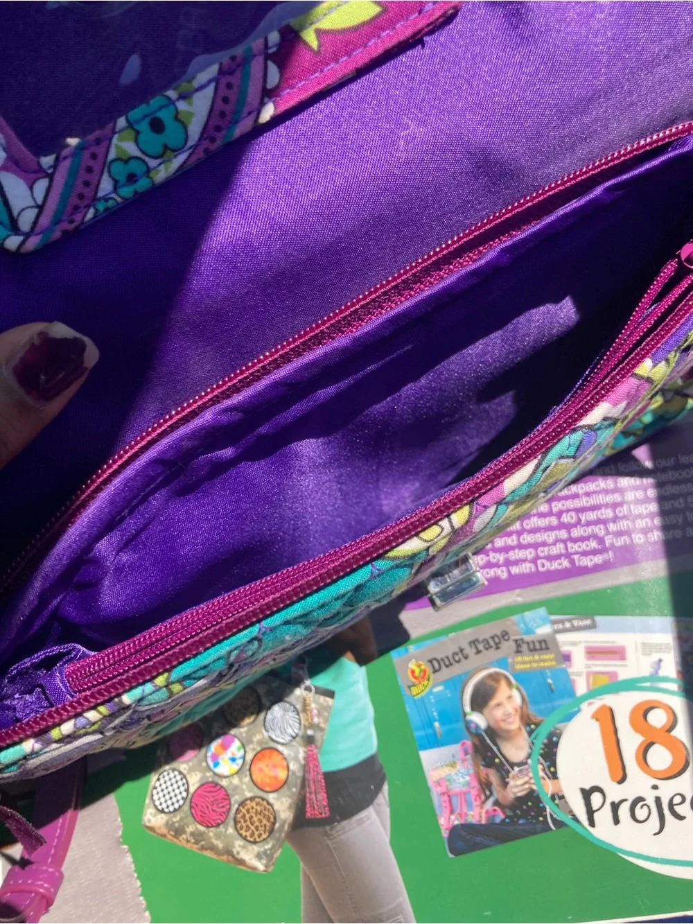 Vera Bradley Pink Multi Quilted Crossbody Bag from “Heather” collection - Picture 5 of 7